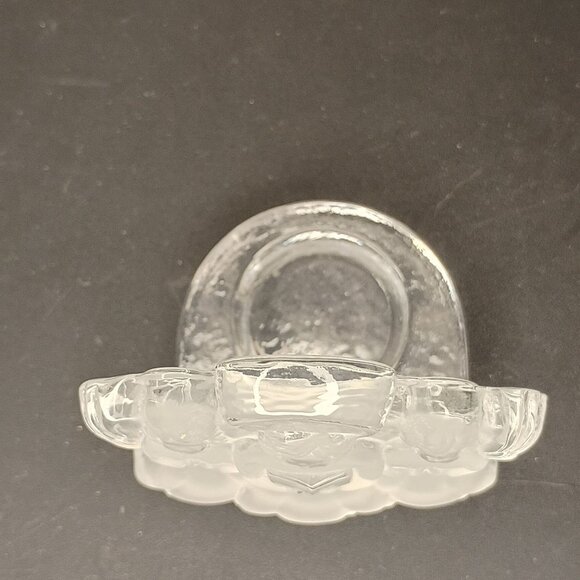 Nybro Swedish Crystal Candle Frosted Glass Angels 5" Christmas Gift Collectable - Picture 11 of 12